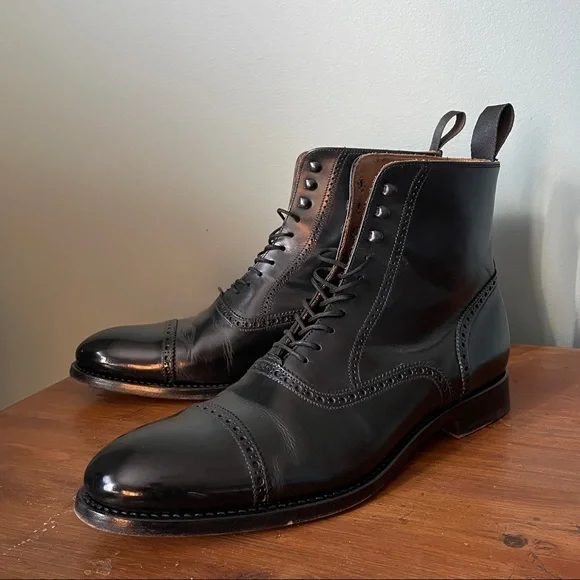 Mens Italian Cap Toe Boot - Picture 1 of 7
